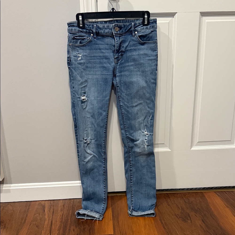 White House Black Market Blue Skinny Jeans
